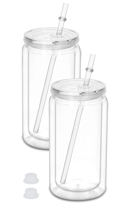 16oz Acrylic Snowglobe Cup